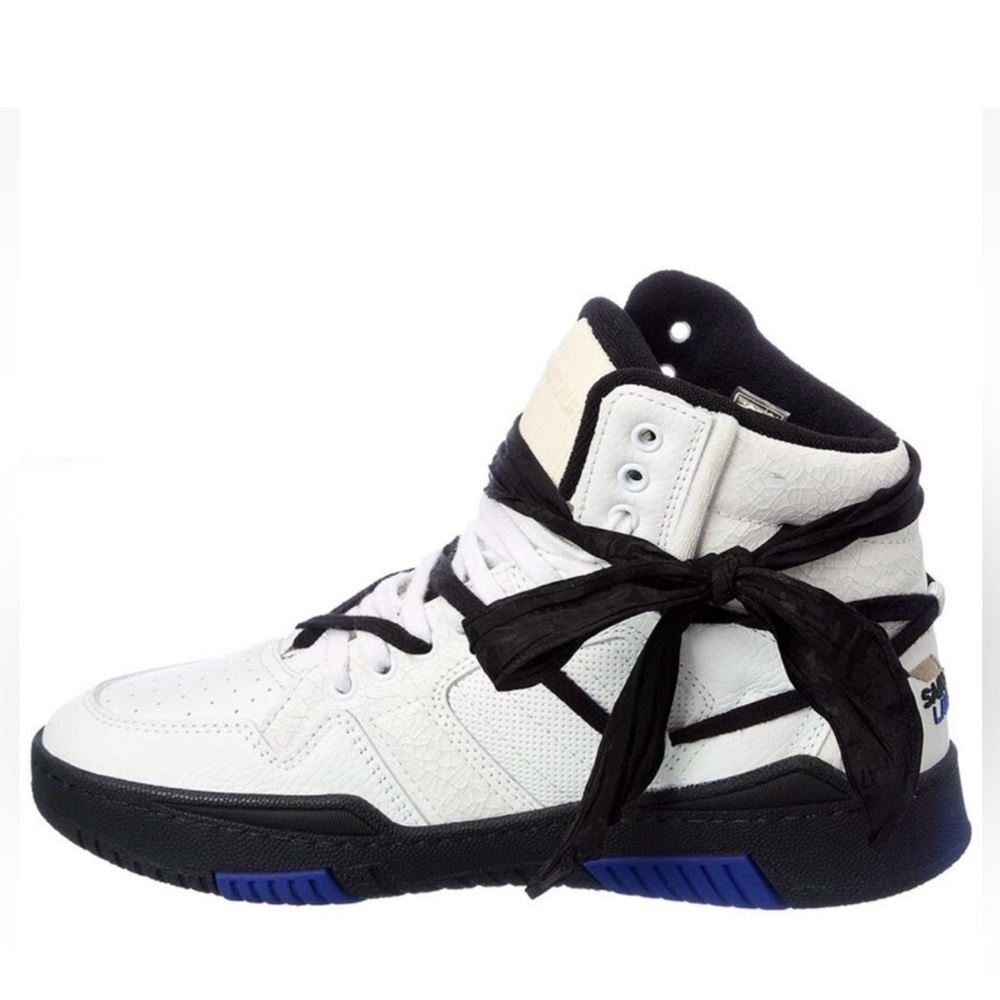 New Saint Laurent Cure 05 Mid Top Leather Sneakers Size 37 - Picture 4 of 5